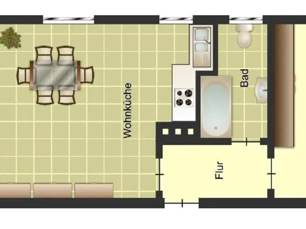 2-Zimmer-Wohnung in Duisburg Huckingen