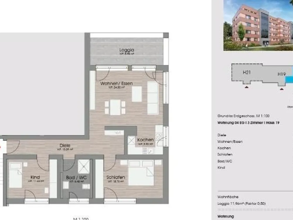Nachmieter gesucht für 3-Raum-Wohnung in Winnenden