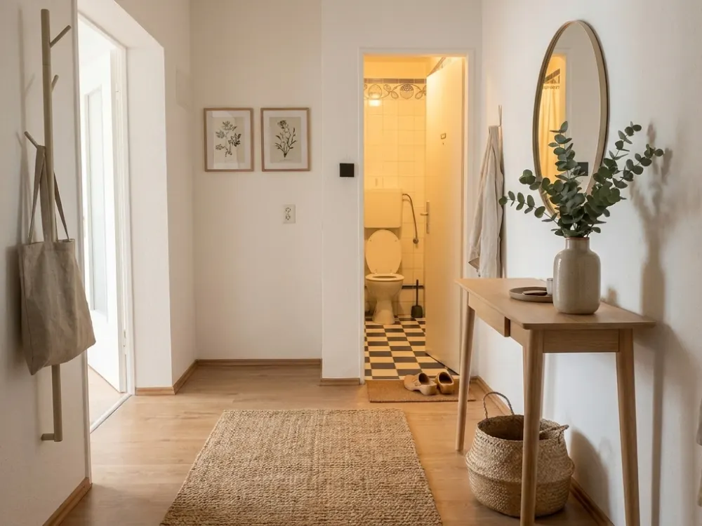 Möbliertes Apartment im obersten Geschoss mit Balkon und Aufzug