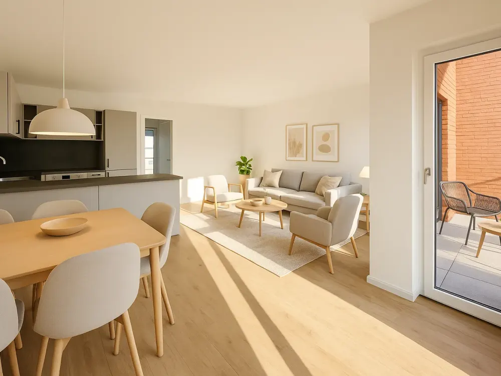 New Development Area Hannover KRONSRODE: Fitted Kitchen, Loggia, Underfloor Heating, 2 Bathrooms, Elevator, Cellar, Underground Parking