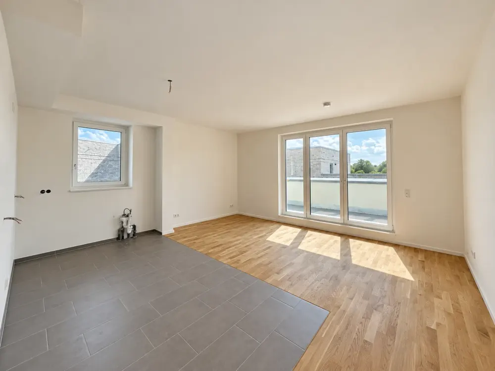 Moderne 2-Zimmer-Wohnung mit Wärmepumpe und Solarenergie