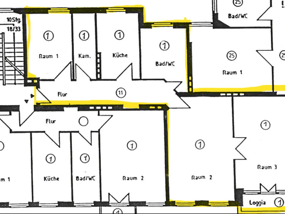 3-Zimmer-Wohnung mit Loggia im 3. Obergeschoss in Berlin-Köpenick
