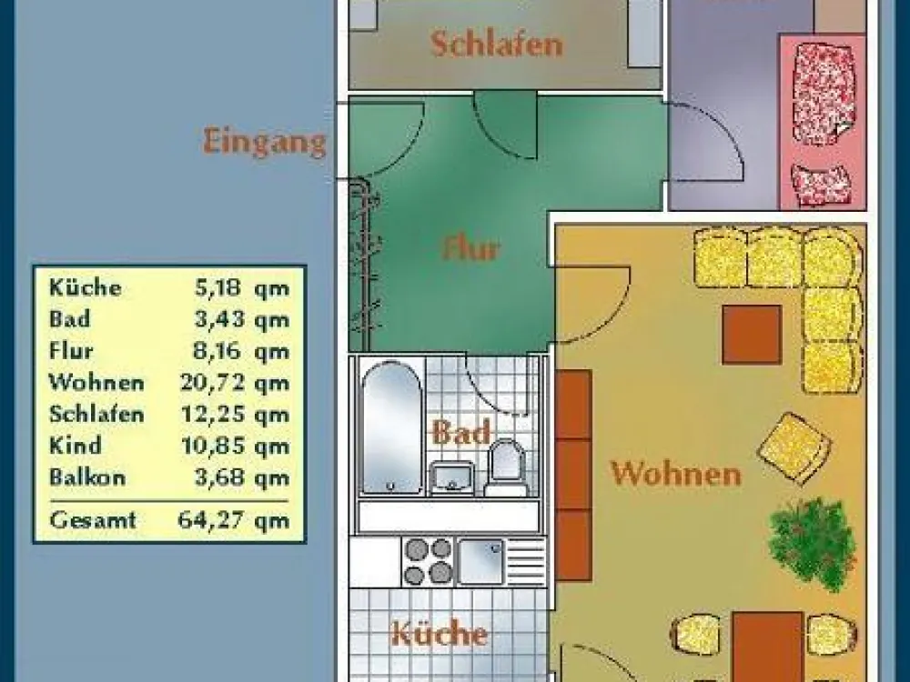 Ihr neues Zuhause: interessante 3-Zimmer-Wohnung (WBS)