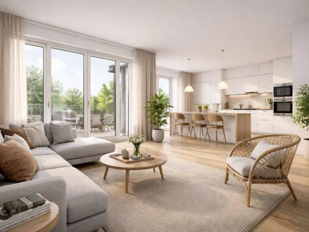 Exklusiver Neubau: 3 Zimmer, lichtdurchflutet, Balkon - bezugsfertig 2028