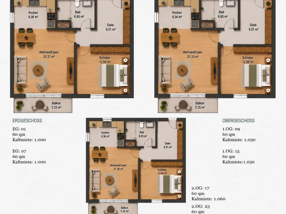 Moderne 2-Zimmer Wohnung im Neubau