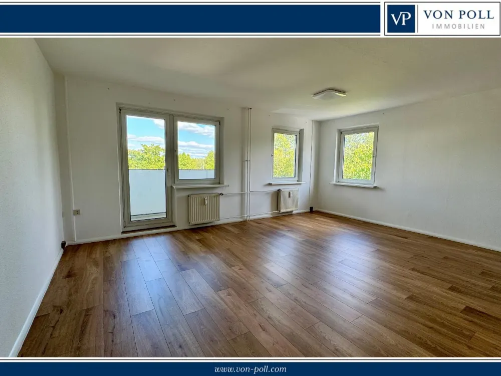 Großzügige 3-Zimmer-Wohnung mit Balkon, bezugsfrei