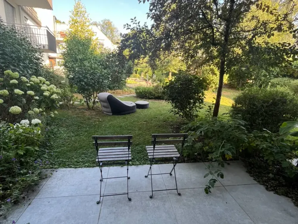 Fully Furnished, Bright 1-Room Apartment with Garden in Untergiesing-Harlaching