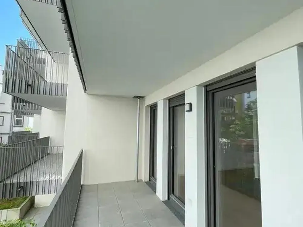 2-Zimmer-Terrassenwohnung Frankfurt Innenhof