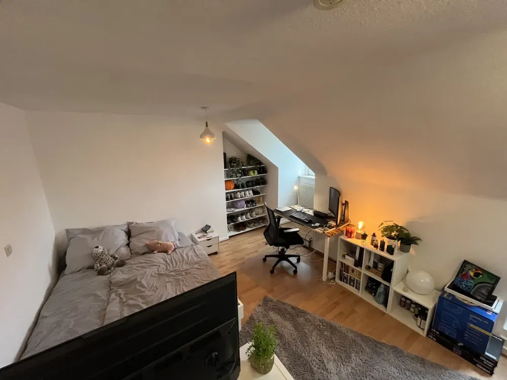 Helle Dachgeschosswohnung in Kassel-Mitte, ideal für 2er-WG