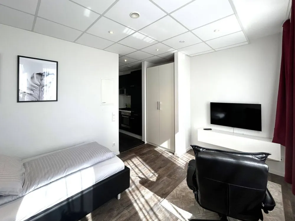 Praktisches 1-Zimmer Apartment, komfortabel & komplett ausgestattet, zentral in Niederrad
