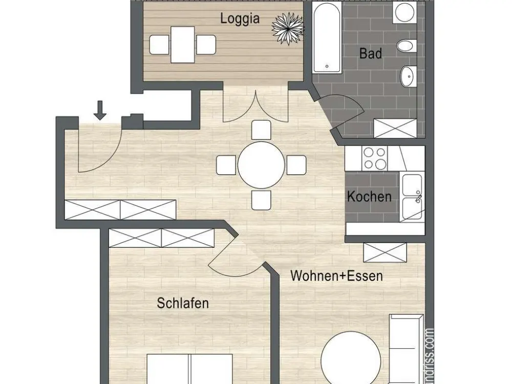 Dachterrasse und EBK!