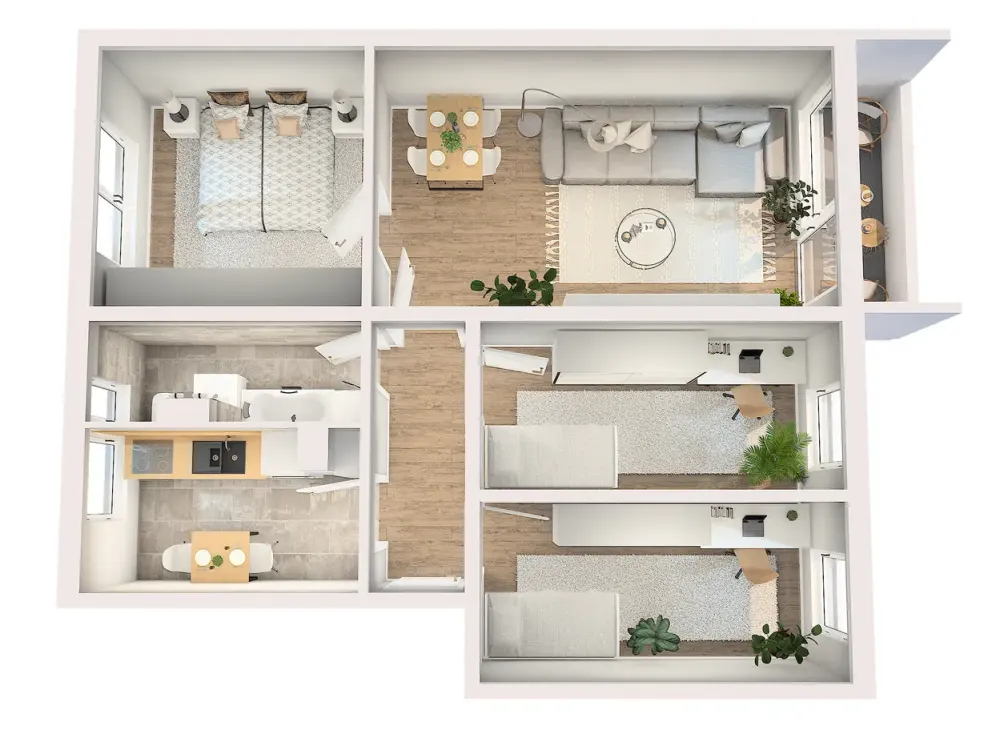 Neu Sanierte 4-RW * 1. OG * moderne EBK * Balkon * Tageslichtbad mit Wanne & WMA * zentral * TOP