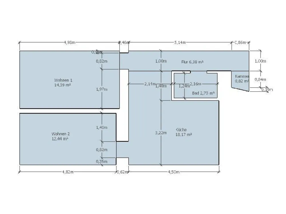 Geschmackvolles 2-Zimmer-Apartment in Köln-Kalk, befristet