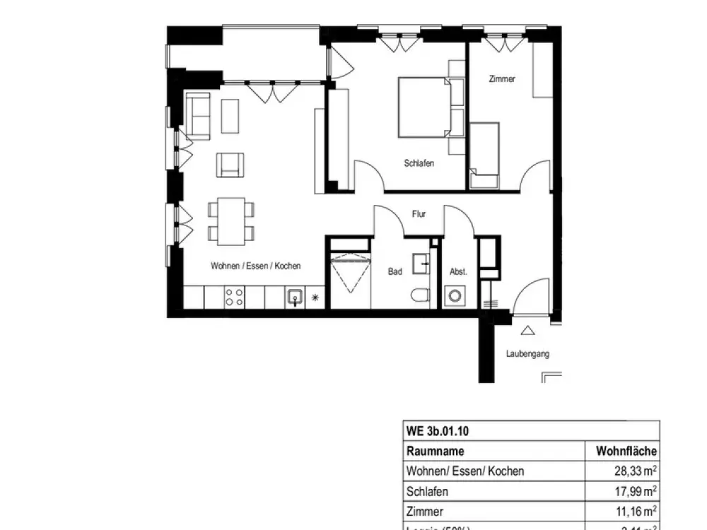 Erstbezug: Preisgedämpfte 3 Zimmer-Wohnung in den Deiker Höfen!