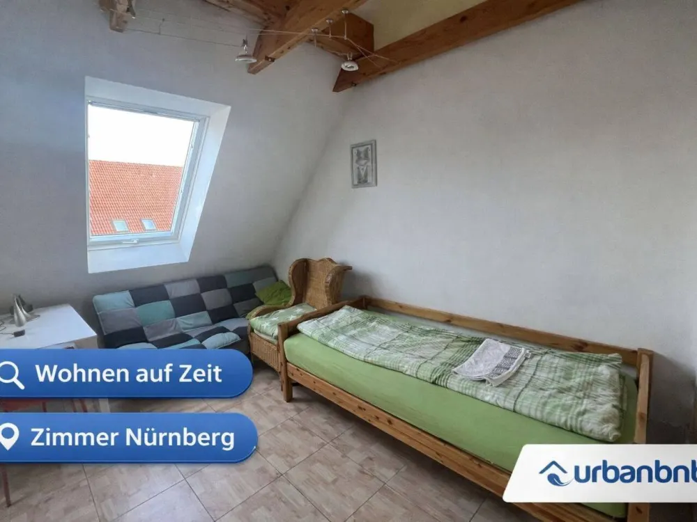 Wohnen auf Zeit Nürnberg - möbliertes Maisonette-Zimmer