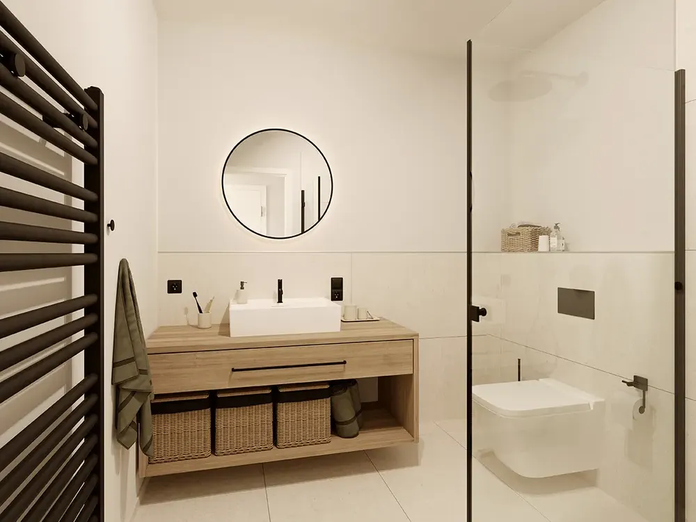 Neubau Erstbezug: Exklusive und hochwertig ausgestattete 3 Zimmer Wohnung im 3. OG in Haus B