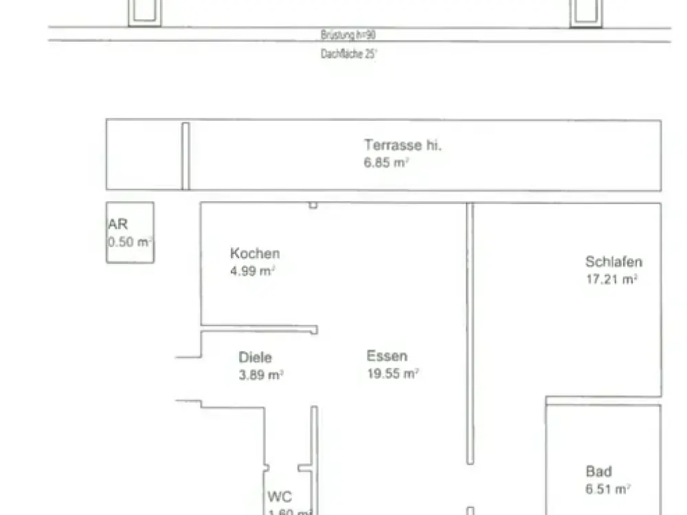 Penthousewohnung mit Dachterrasse und Blick über Düsseldorf