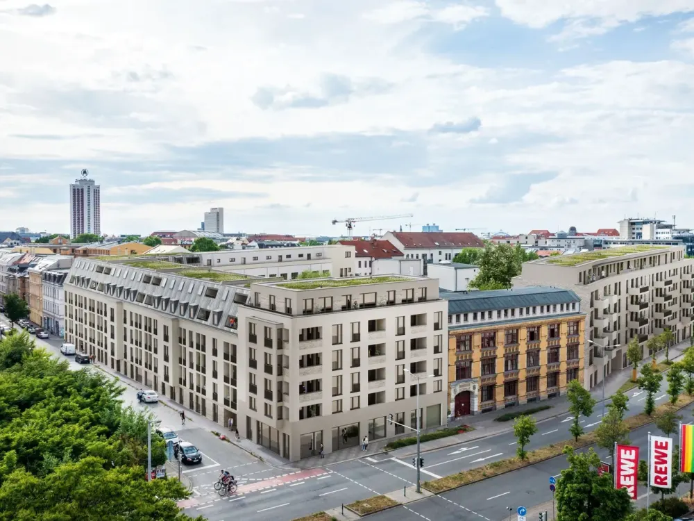 Neubau! Stilvolle 2-Zimmer-Penthousewohnung mit Terrasse & Einbauküche im Zentrum-Ost