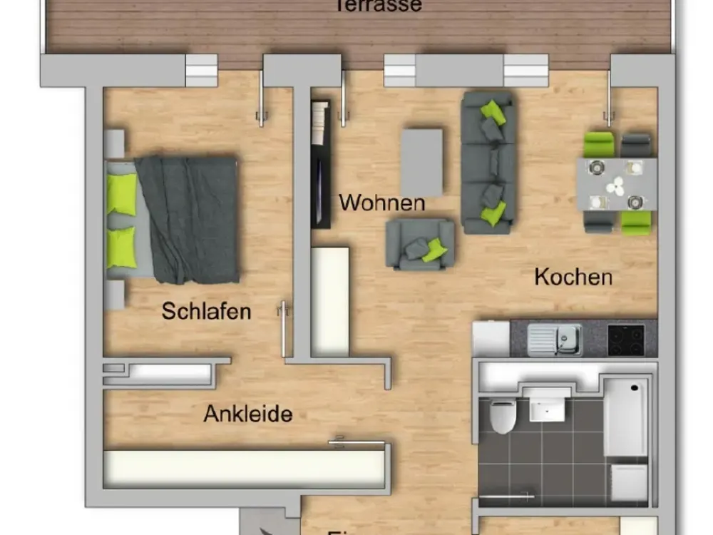 Zu viele Schuhe? Gibt’s nicht! Ankleide mit 2-Zimmer-Wohnung