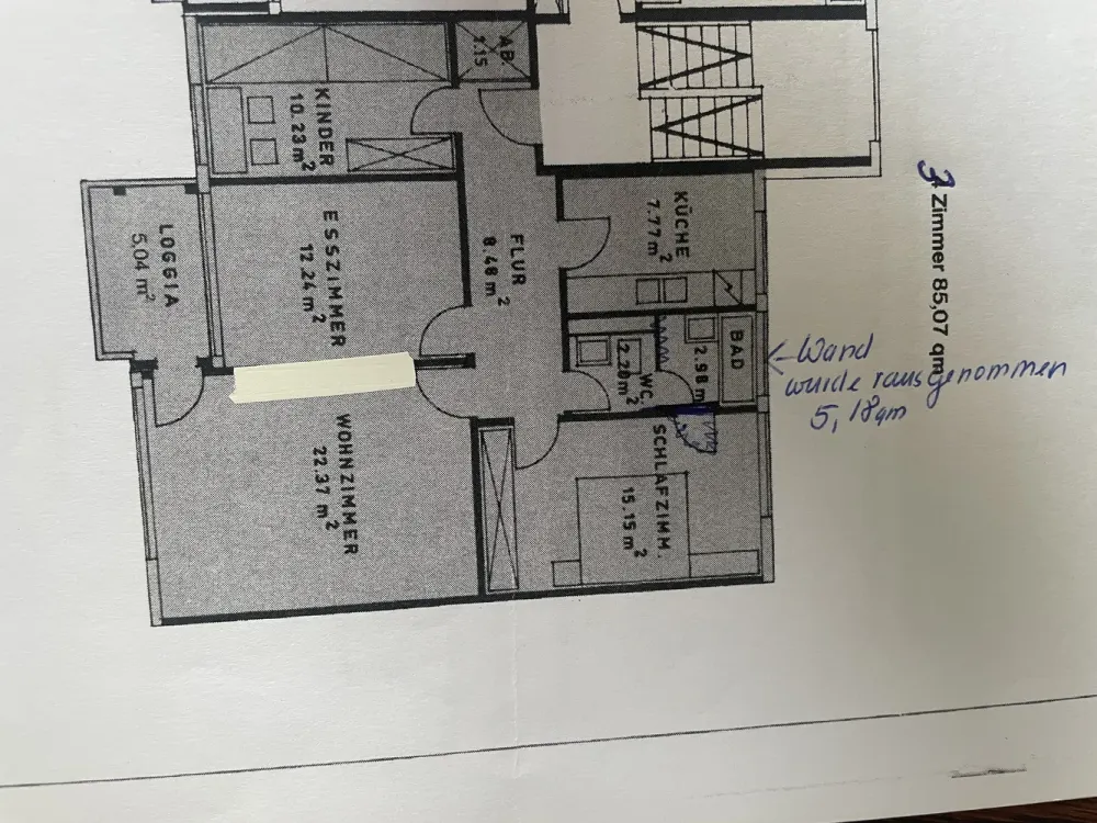 Komplett sanierte 3,5 Zimmer-Wohnung in Laatzen.