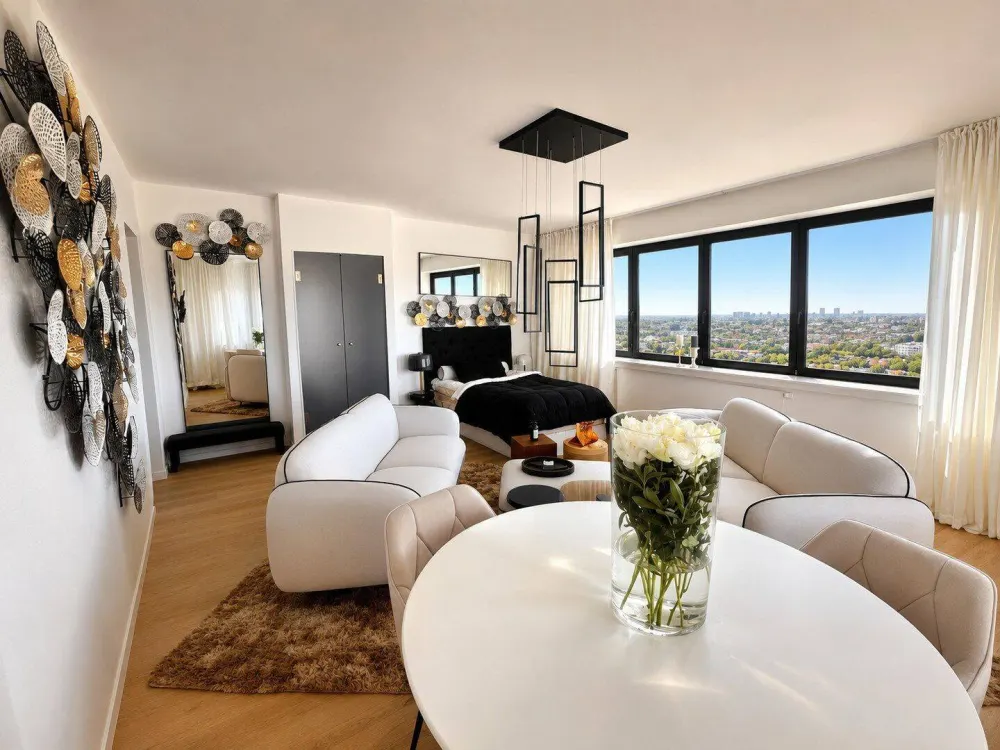 Fully furnished high-rise residence - 29F/ W1 - panoramic views over Hamburg