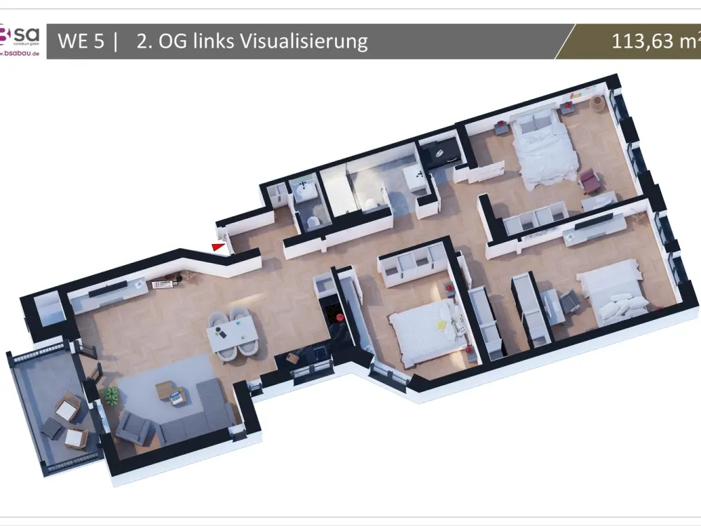 Living a Legacy: Listed Building in Oststadt from 1885, Completely Renovated for the New Era