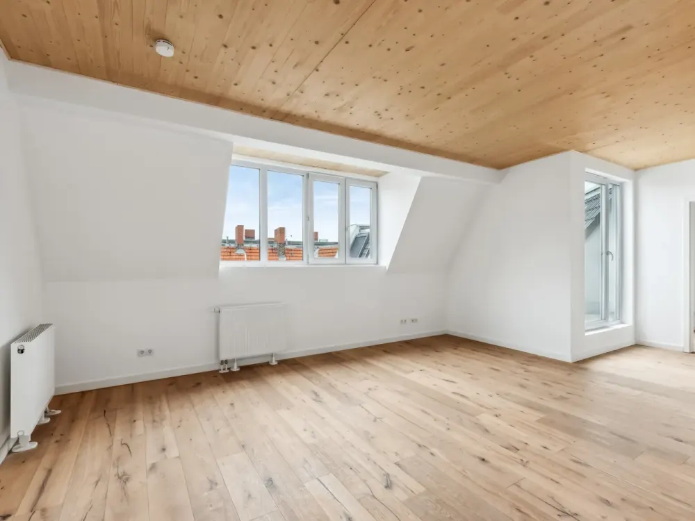 +++Exklusives Wohnen über den Dächern, lichtdurchflutete Neubau-Dachgeschosswohnung