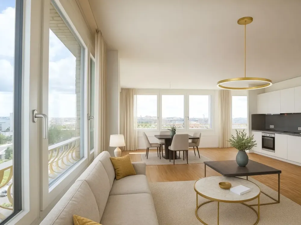 Panoramic View over Berlin: 2-Room Apartment on the 9th Floor with approx. 85 sqm - bright and spacious -