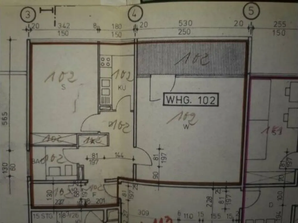 ***Möblierte 75 m² Whg. (2,5 Zi.) + Einbauküche + Balkon direkt am Rhein in Top-Lage***