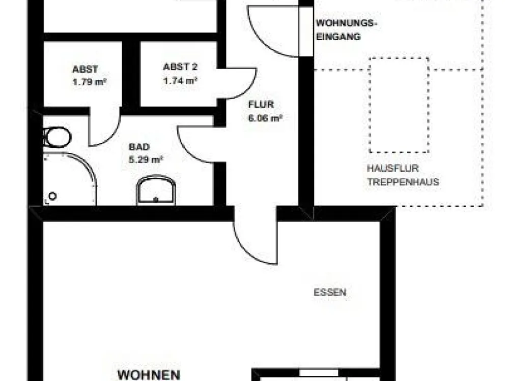 Helle 3 Zimmer Wohnung in Blumenthal ab 1.10.26 zu vermieten