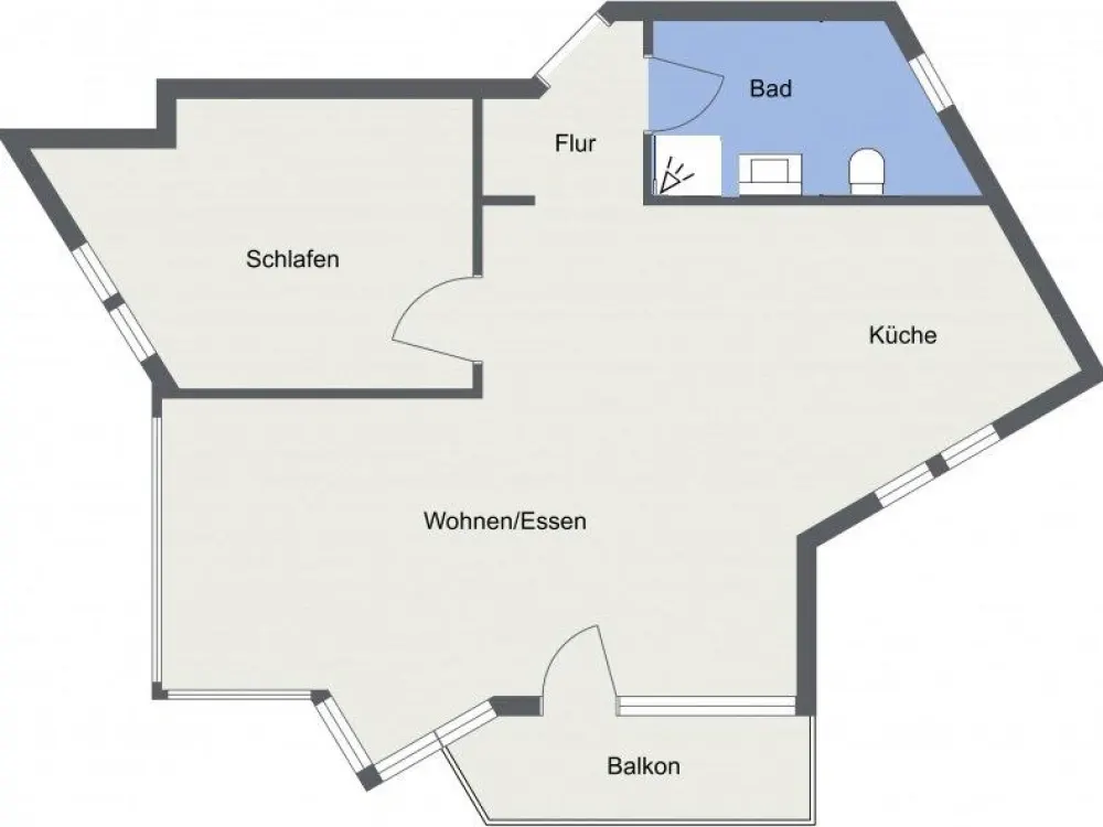 2-Raum-Wohnung mit Stellplatz Markkleeberg (befristet bis 2030)