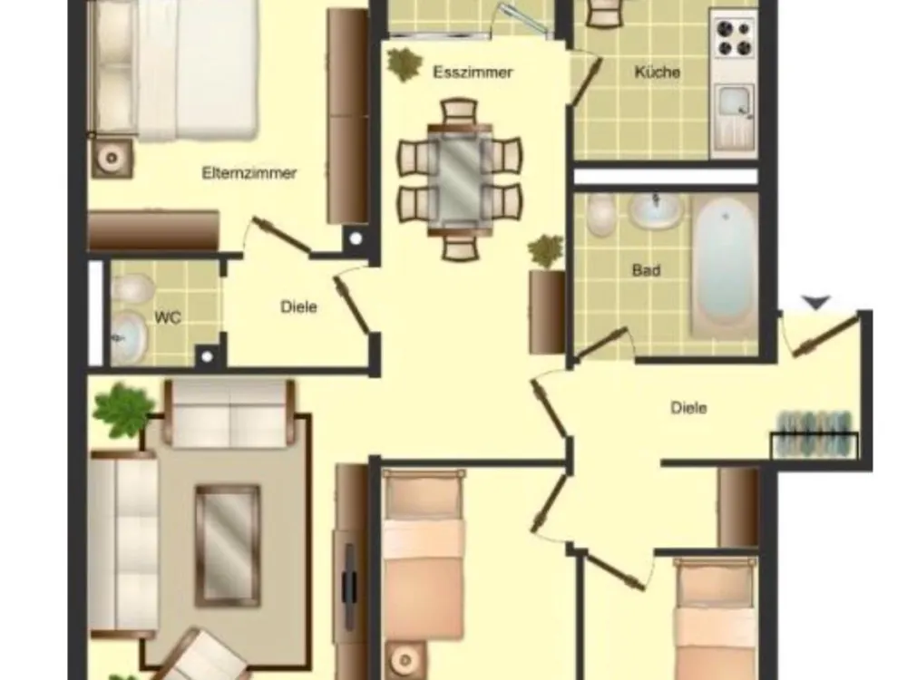 4 Zimmer Wohnung in Ratingen West
