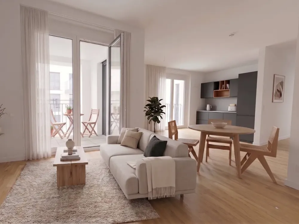 Penthouse-Feeling über den Dächern Berlins: 3-Zimmer-Neubauwohnung mit EBK und TERRASSE am Hackes...