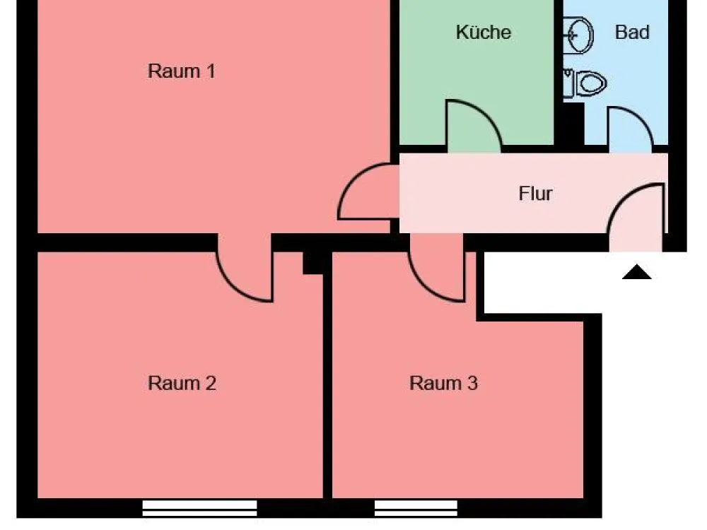 Demnächst frei! 3-Zimmer-Wohnung in Witten Herbede