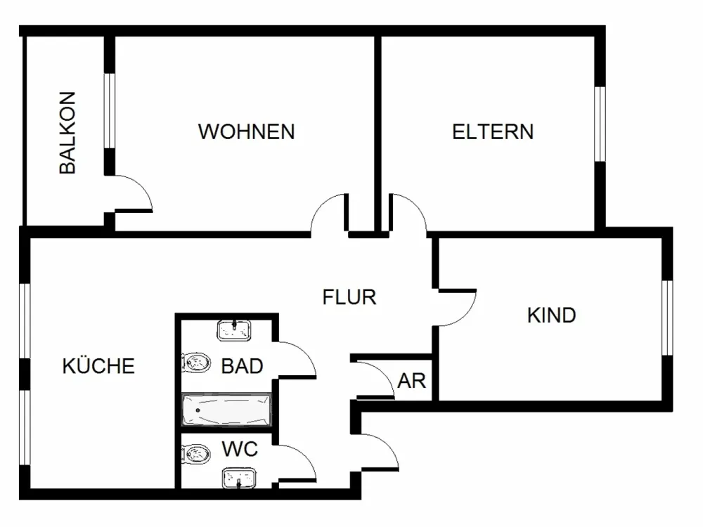 Stop! Großzügige 3,5-Zimmer-Wohnung (WBS)