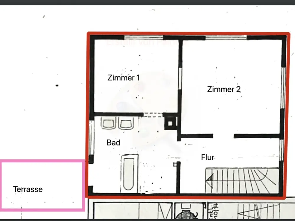 Old-Build Charm with Terrace & Potential: Spacious 3-Room Apartment Seeks Creative Tenants