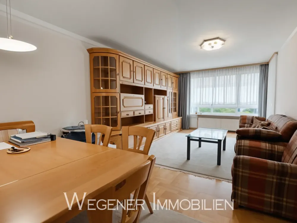 Bright, well-maintained 2-room apartment, SW loggia, fitted kitchen + lockable underground parking space in attractive location Haar!