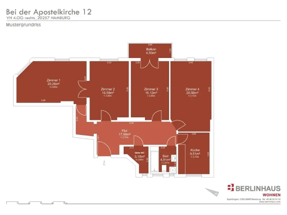 4 Zimmer - Zentrumsnah in Eimsbüttel