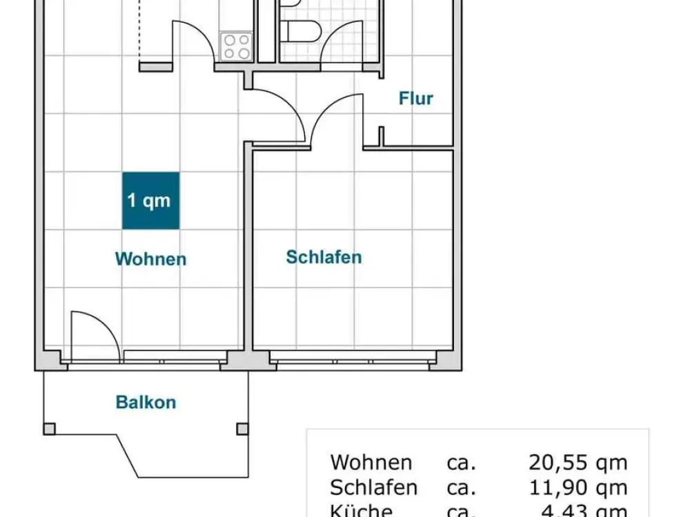 Your new 2-room apartment is waiting!