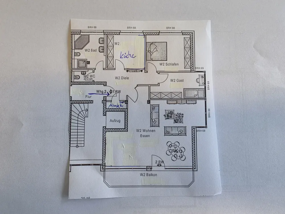 Exklusive 3-Zimmer-Wohnung mit gehobener Innenausstattung und großem Balkon in Brühl, 2 OG