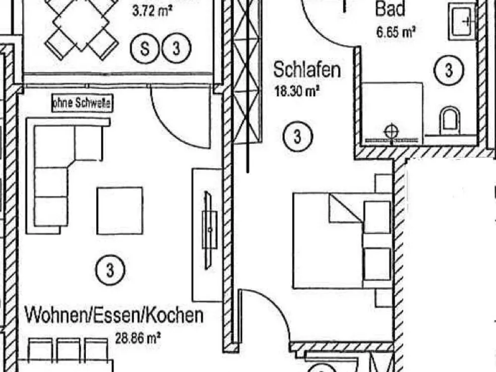 Moderne 2-Zimmer Erdgeschosswohnung mit eigenem Garten & TG-Platz