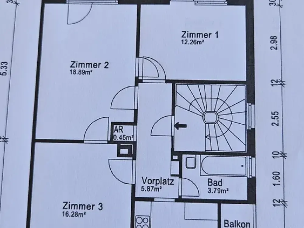 1 Year Fixed Term: Living in the West! Bright, Quiet 3-Room Apartment with Balcony and Garden