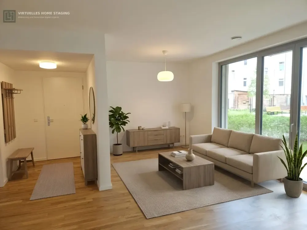 2-Raum-Wohnung mit Terrasse und Gartenanteil!