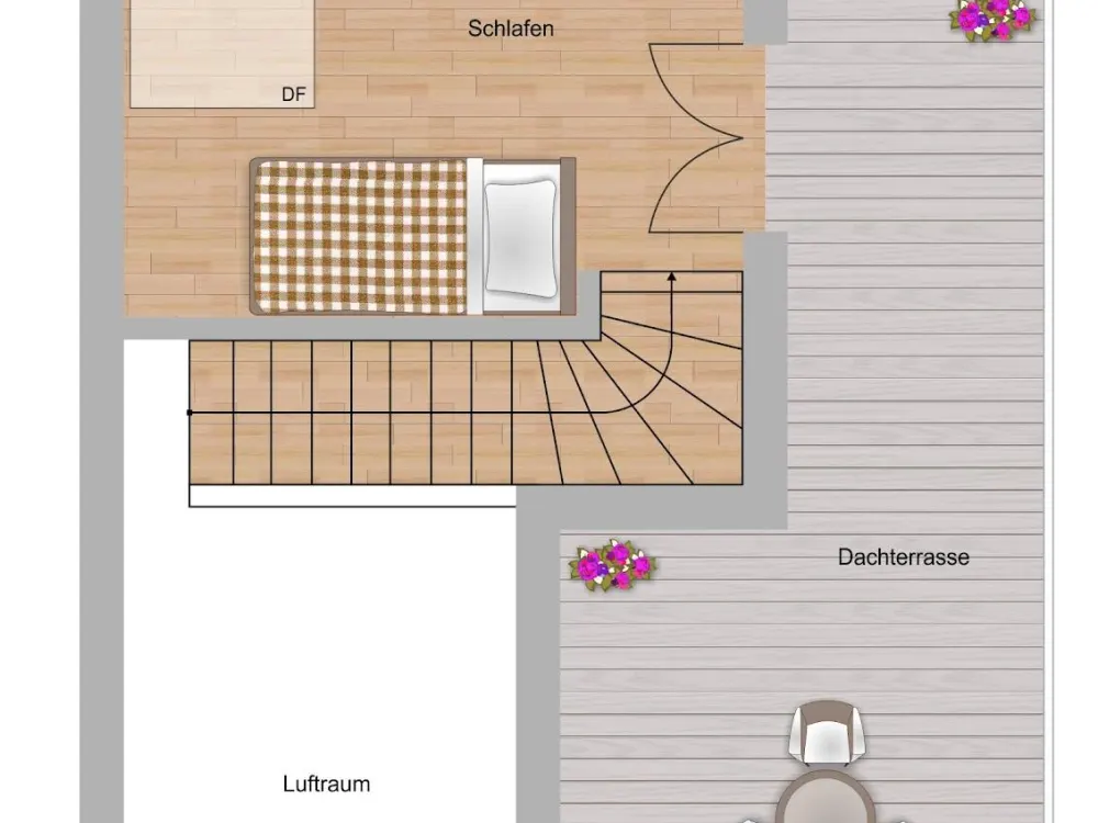 In Hanau ankommen: Maisonettewohnung auf zwei Ebenen mit Balkon