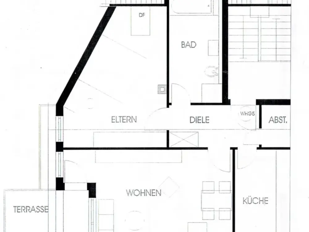 Helle 2-Zimmer Dachgeschosswohnung in Waiblingen
