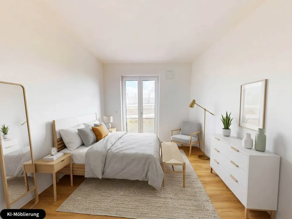 Comfortable 2-Room Apartment with Fitted Kitchen and Dressing Room