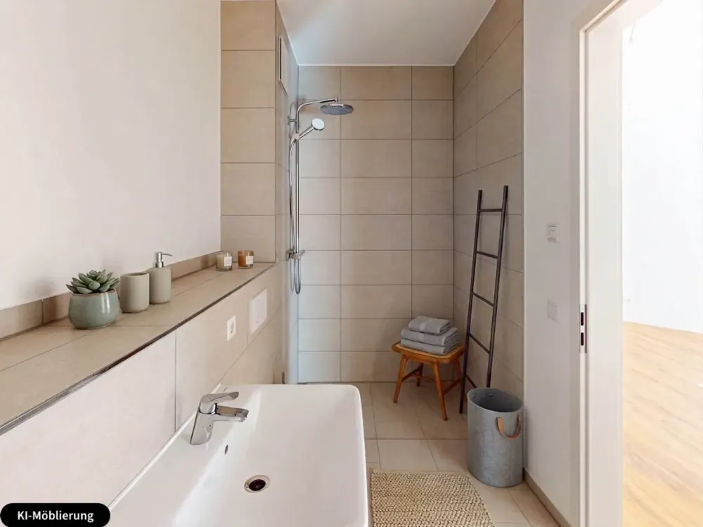 Comfortable 2-Room Apartment with Fitted Kitchen and Dressing Room