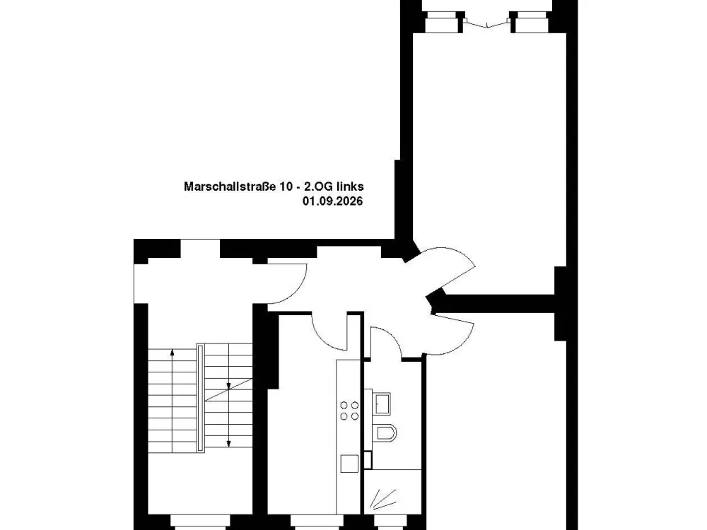 2 Zimmer, Balkon, sanierter Altbau! Marschallstraße/Spandau