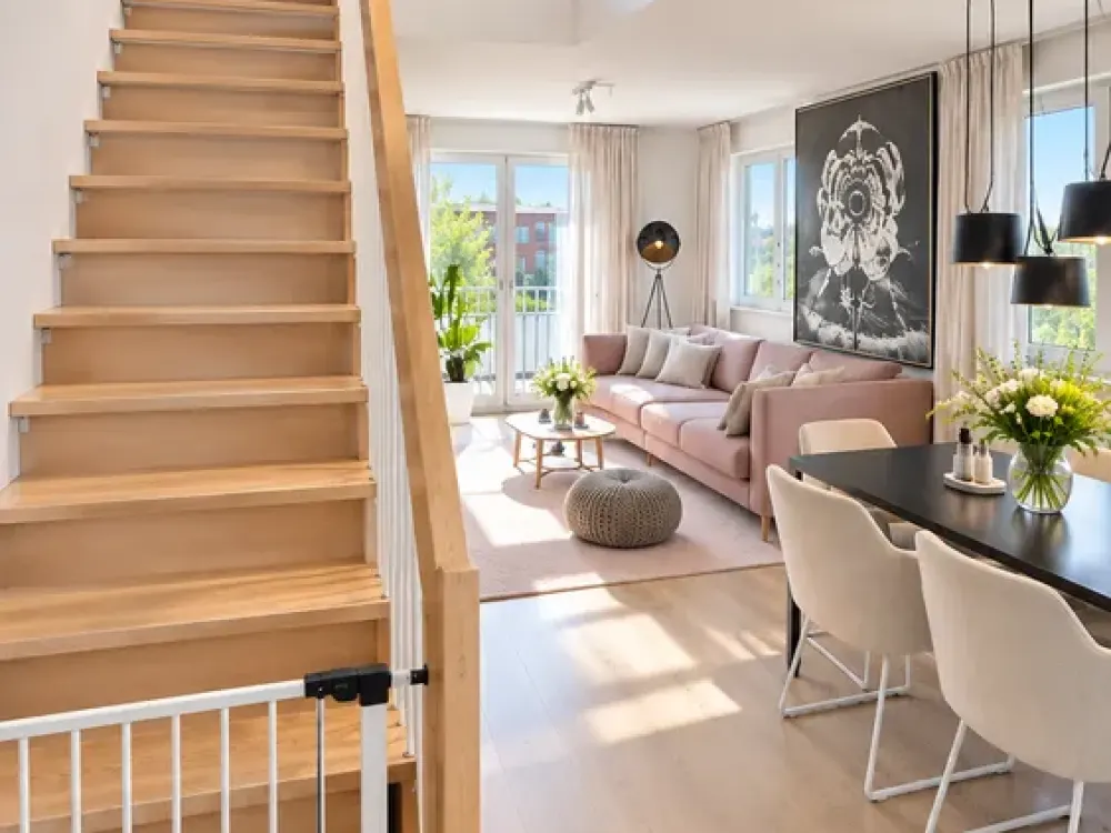 Maisonette mit großer West-Terrasse und Balkon