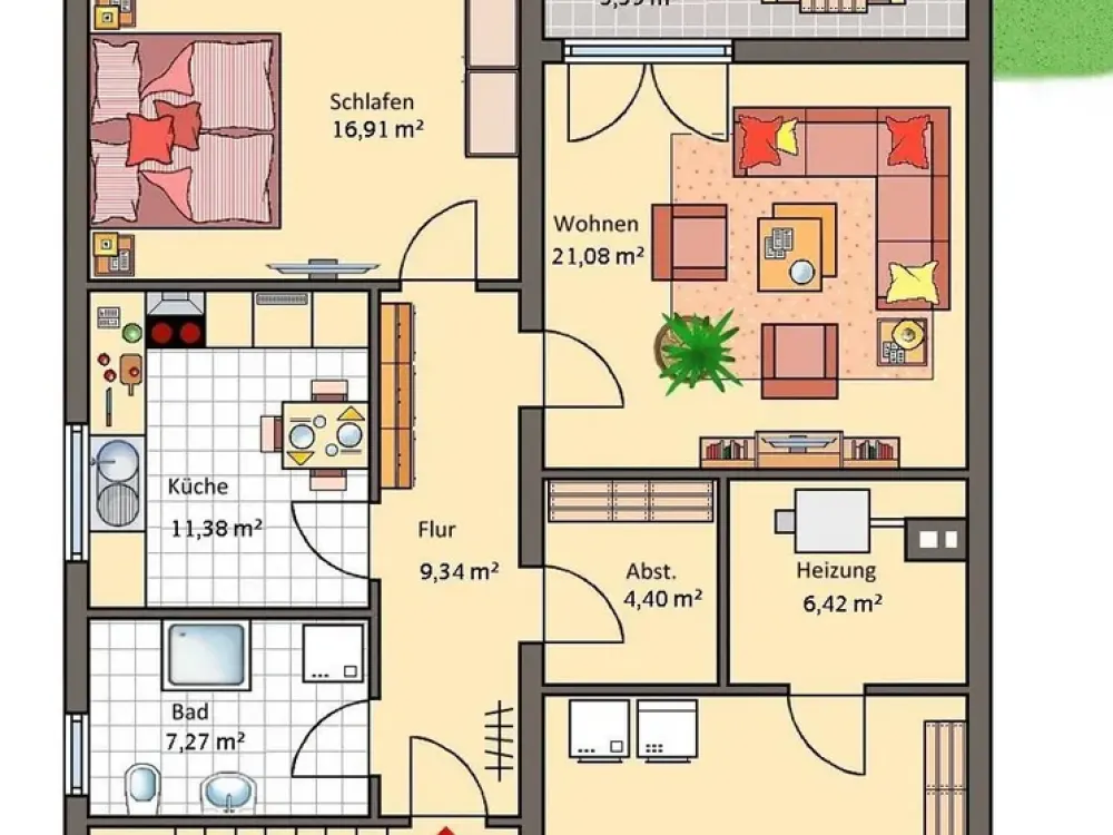 Practical 2.5-Room Apartment in Ettlingen